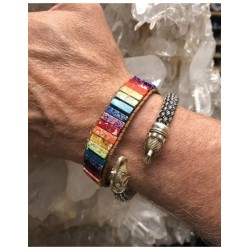 Chakra leren armband gipsy-style