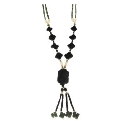 Jade bohemian ketting klaver