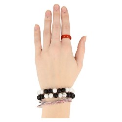 Shamballa armbanden set yin/yang in buidel