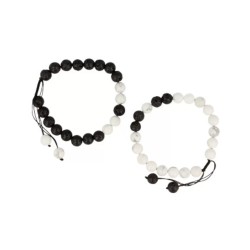 Shamballa armbanden set yin/yang in buidel