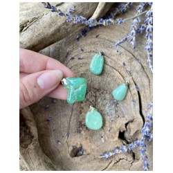 Chrysopraas A edelsteen hanger