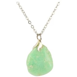 Chrysopraas A edelsteen hanger