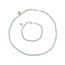 Aventurijn groen Ibiza love ketting