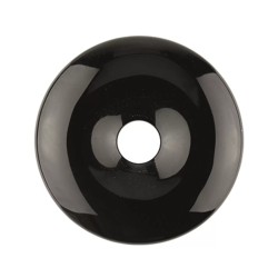 Obsidiaan zwart donut 40 mm