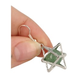 Aventurijn groen oorbellen merkabah