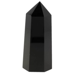 Obsidiaan zwart edelsteen punt 7-8 cm