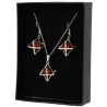 Carneool Merkabah sieraden set