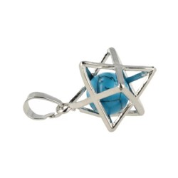 Howliet blauw Merkabah kooihanger (bijgekleurd)