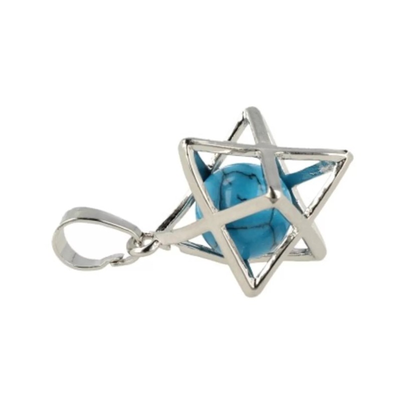 Howliet blauw Merkabah kooihanger (bijgekleurd)