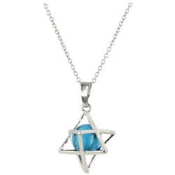 Howliet blauw Merkabah kooihanger (bijgekleurd)