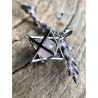 Roze kwarts Merkabah kooihanger