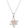 Roze kwarts Merkabah kooihanger