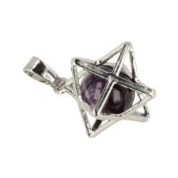 Amethist Merkabah kooihanger