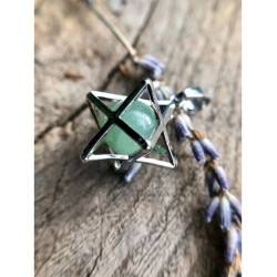 Aventurijn groen Merkabah kooihanger