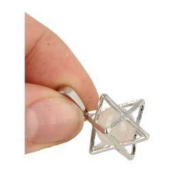 Bergkristal Merkabah kooihanger