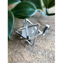 Bergkristal Merkabah kooihanger