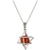 Jaspis rood Merkabah kooihanger