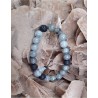 Labradoriet powerbead mannen - extra lange armband