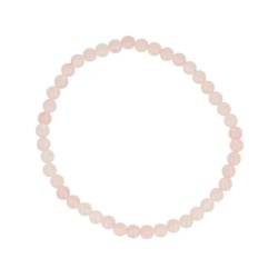 Roze kwarts kralenarmband 4 mm