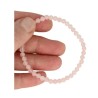 Roze kwarts kralenarmband 4 mm