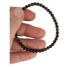 Obsidiaan goud kralenarmband 4 mm