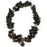 Obsidiaan zwart fashion armband dubbelstreng