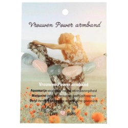 Vrouwen power armband nugget - Love Gems