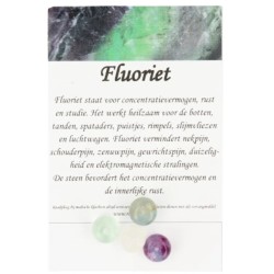 Fluoriet regenboog kralen 10mm - 4 st.