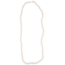 Roze kwarts 8mm kralen ketting 80 cm