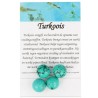 Turkoois kralen facet 14 mm - 4 st. (gekleurd)