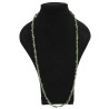 Smaragd splitketting 85 cm met goudkleur