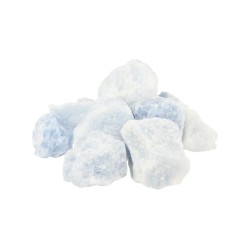 Calciet blauw 250 gr. ruwe brokjes