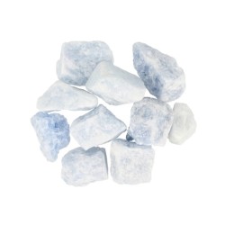 Calciet blauw 250 gr. ruwe brokjes