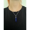 Lapis Lazuli punthanger met zilver kapje