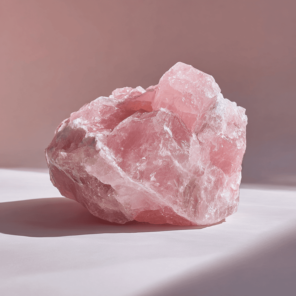 S4H – Rozenkwarts Ruwe Steen – Edelsteen voor Liefde en Zelfacceptatie
