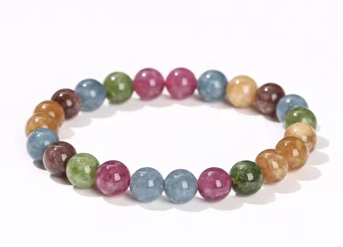 S4H Gekleurde Toermalijn Armband – Edelsteen voor Bescherming en Positieve Energie