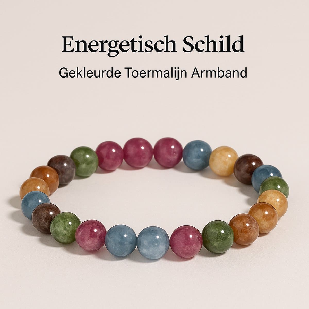 S4H Gekleurde Toermalijn Armband – Edelsteen voor Bescherming en Positieve Energie