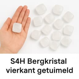 S4H Bergkristal vierkant getuimeld (90-100 Gram)