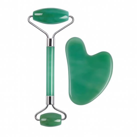 S4H Groene Jade Gezichtsroller & Gua Sha Set