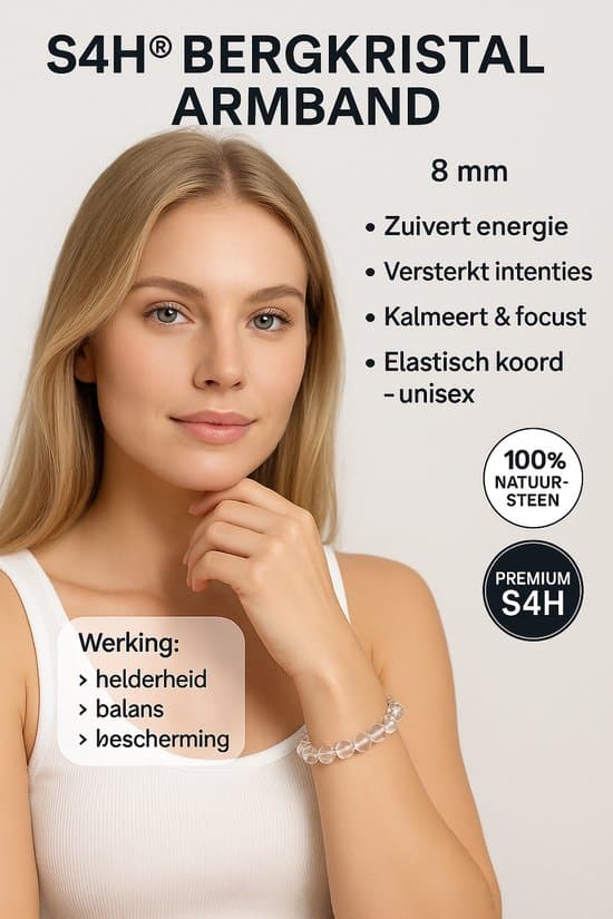 Bergkristal Edelstenen Armband – Zuiverheid, Helderheid & Energieversterking | S4H
