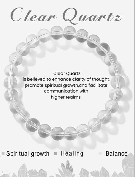 Bergkristal Edelstenen Armband – Zuiverheid, Helderheid & Energieversterking | S4H