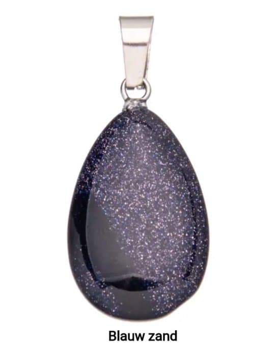 S4H Blauw Zand Hanger Druppel 2 stuks