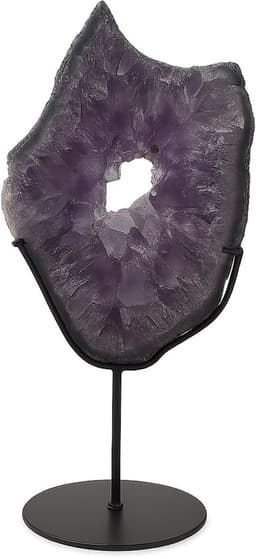 S4H Amethist Schijf op Standaard – Edelsteen voor Rust en Zuivering
