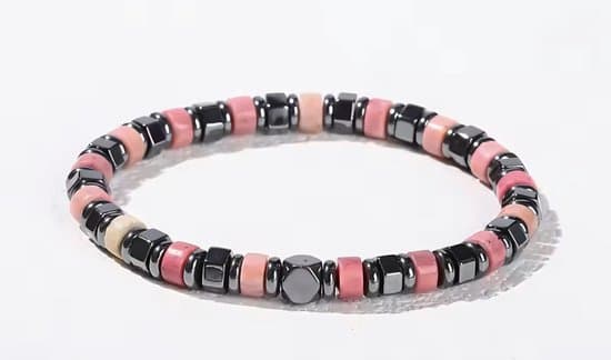 S4H - Armband Rhodoniet & Hematiet – Innerlijke Kracht & Liefde