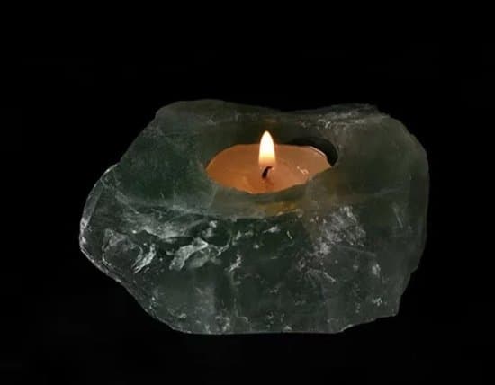 S4H Groene Fluoriet Theelichthouder – Edelsteen voor Zuiverheid en Focus