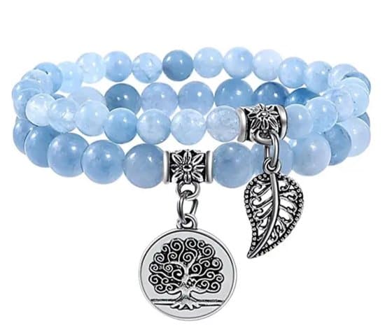 S4H Aquamarijn Armband – Edelsteen voor Innerlijke Rust en Communicatie