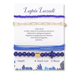S4H Combo Lapis Lazuli Edelstenen Armbanden – Edelsteen voor Wijsheid en Intuïtie