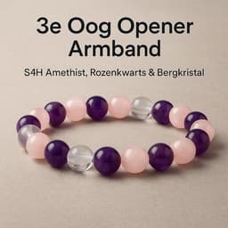 S4H Gouden Driehoek Armband – Edelsteen voor Balans en Harmonie