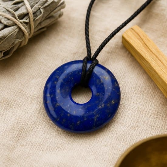 S4H - Gepolijste Donut Lapis lazuli 30 mm