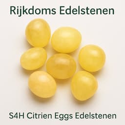 S4H Citrine Eggs A5 – Edelsteen voor Overvloed en Zelfvertrouwen